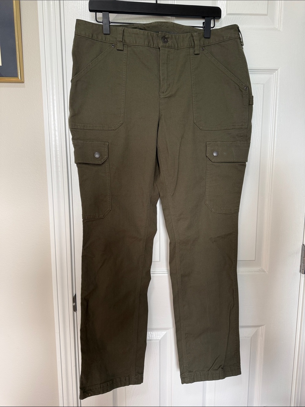 Duluth Trading Co Women's DuluthFlex Fire Hose Slim Leg Cargo Pants Sz 12 x31